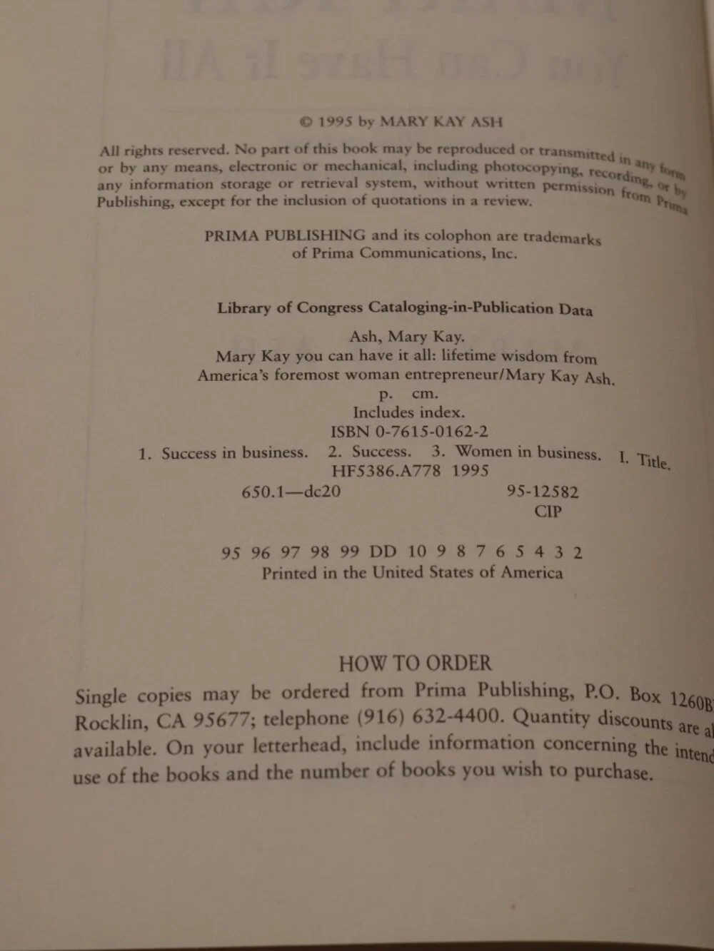 Mary Kay You Can Have It All Book